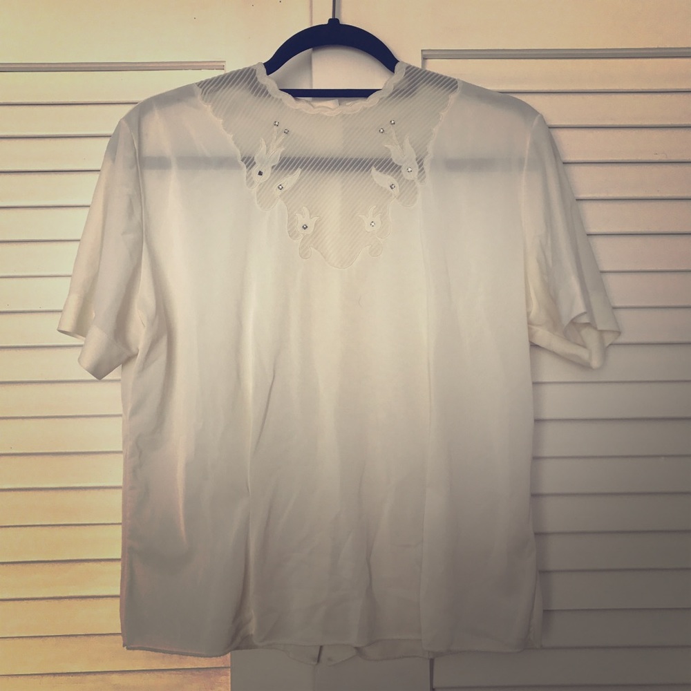 VINTAGE White Blouse